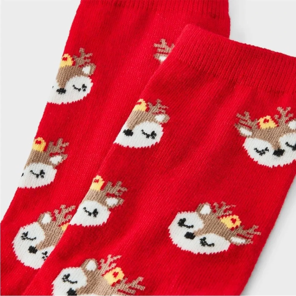 Women’s Wondershop Reindeer Christmas Crew Socks